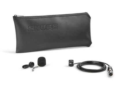 Shure WL185M Lavalier Clipmikrofon, schwarz, TA4F Stecker