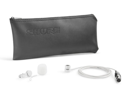 Shure WL185M Lavalier Clipmikrofon, weiß, TA4F Stecker