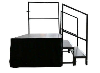 Global Truss GT Stage Deck Skirting, samtschwarz, 80x205cm
