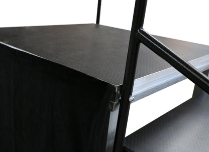 Global Truss GT Stage Deck Skirting, samtschwarz, 80x205cm
