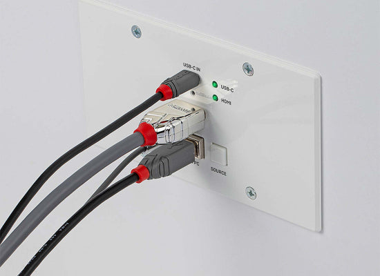 Lindy 38388 HDBaseT EU Wall Plate KVM Extender