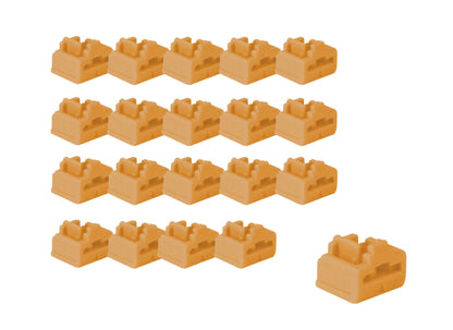 Lindy 47898 RJ45 Port Schloss 20er SET, orange