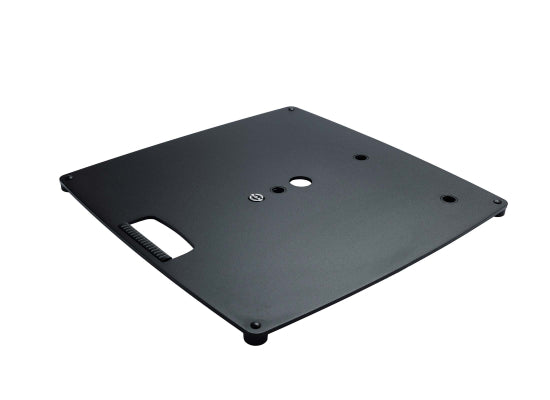 K&M 26716 Sockelplatte L, Stahl, schwarz