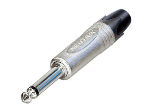 Neutrik NP2X Klinkenstecker, Mono, GERADE, silber