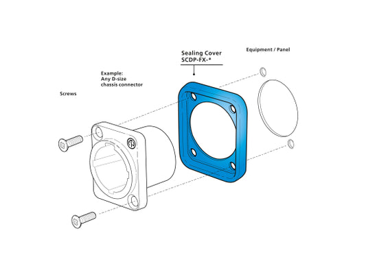 Neutrik SCDP-FX-9 Dichtung weiß