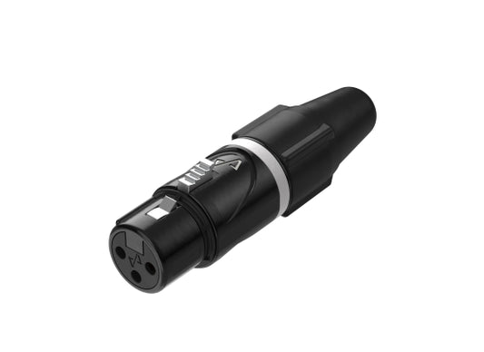 Enova Nxt NXT3FA XLR 3pol Stecker, female, schwarz