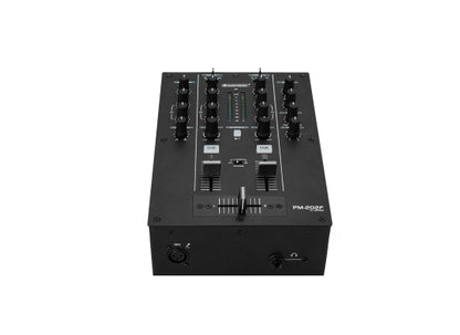 Omnitronic PM-202F DJ-Mixer / Player, 2-Kanal, schwarz