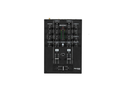 Omnitronic PM-202F DJ-Mixer / Player, 2-Kanal, schwarz