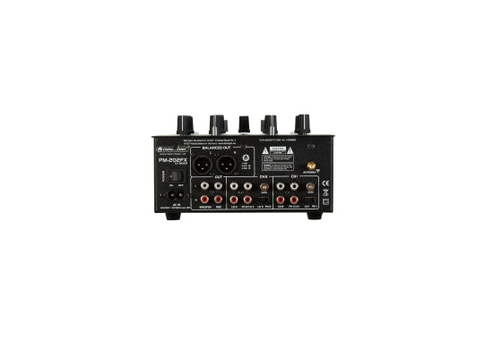 Omnitronic PM-202FX DJ-Mixer / Player, 2-Kanal, schwarz