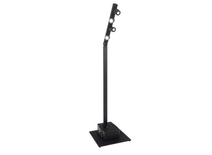Briteq BTI-Akkupole LED Lichtanlage, schwarz, WW, 4x 5W LED Spot
