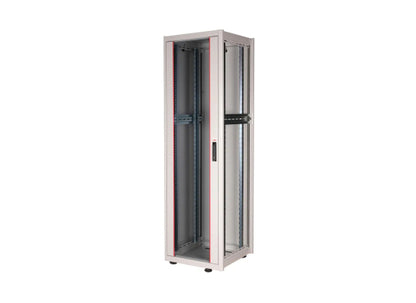 Roline Netzwerkschrank Basic, 42HE, grau, 600x600mm, Glastür