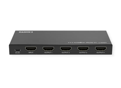 Value HDMI Video-Splitter, 4-fach, 4K, schwarz,