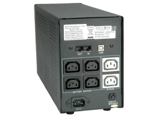 Roline DesignSecure 1200 Line Interaktive USV, 720W