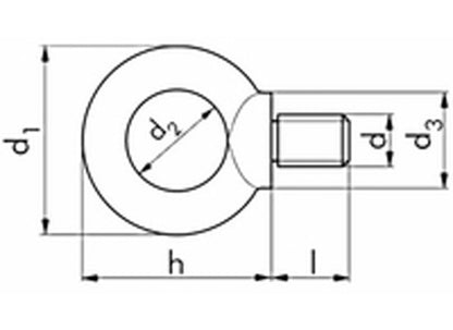 Ringschraube, M12x20.5mm, DIN 580-C15E
