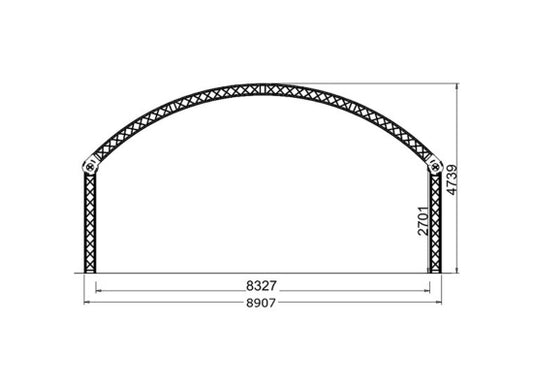 Sweettruss RD 8060 Varia Rundbogendach