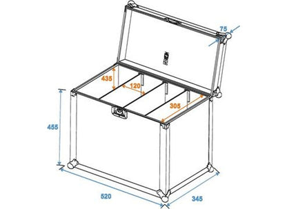 Case für 4x Eurolite SLS-18 TCL / SLS-12 QCL / SLS-12 BCL, Größe