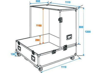 Case für Spiegelkugel 100cm