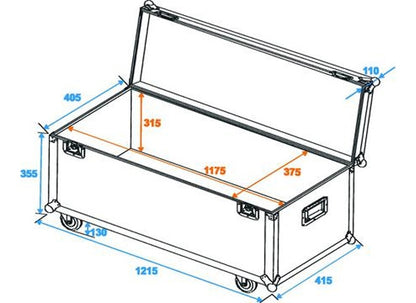 Case Universal ECO TRUHE, 121.5x43.5x62cm
